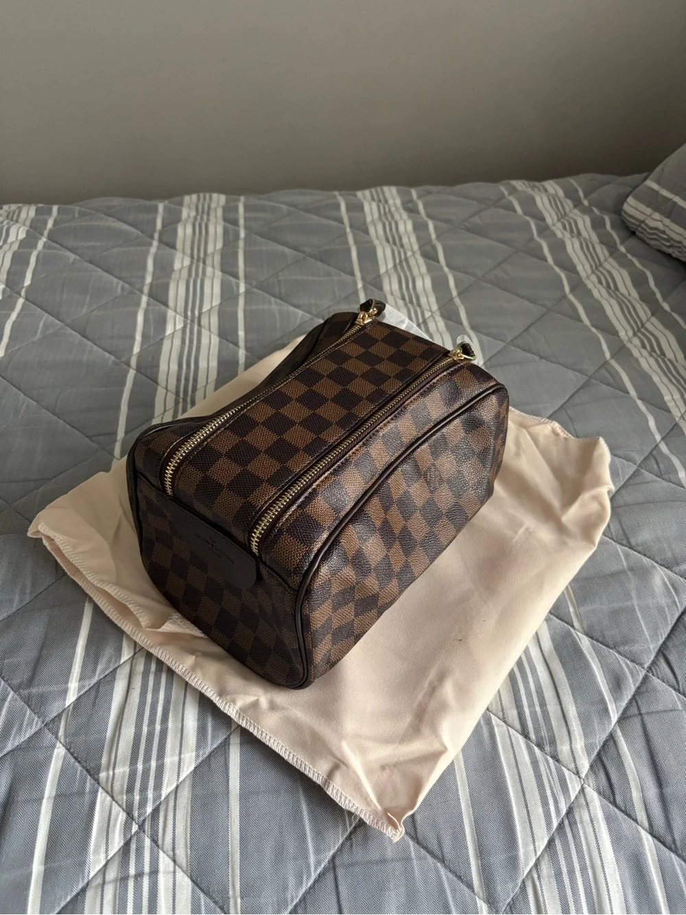barely used LV cosmetic bag